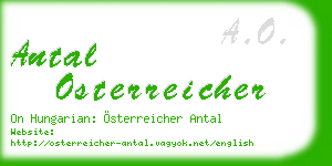 antal osterreicher business card